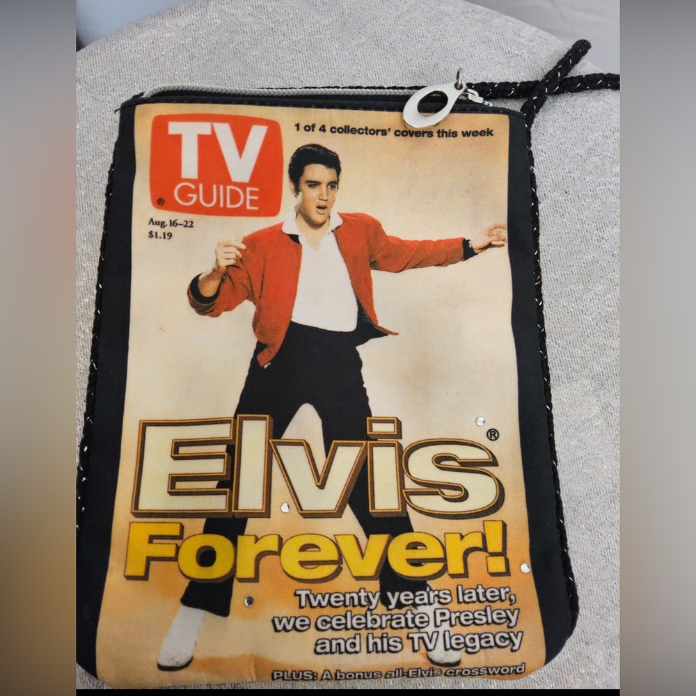Elvis Presley Vintage TV Guide Bag – Ashley M 2003 Collectible (O10)”✨
